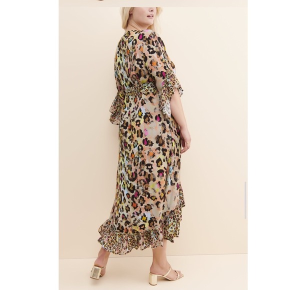 NWT Blank NYC + Free People Zadie Highlight Maxi Dress Leopard MultI LP - Picture 4 of 4